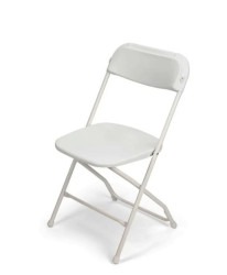 White Folding Chair Rental – Miami, FL