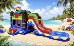 Bounce House with Slide Rental – Tropical Miami, FL