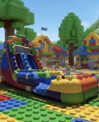 Legos Water Slide Rental with Pool